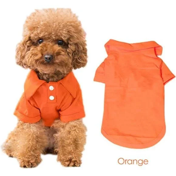 4 Pieces Dog T-Shirt, Breathable Pet Shirts, Puppy Sweatshirt Dog Clothes Outfit - Picture 5 of 7